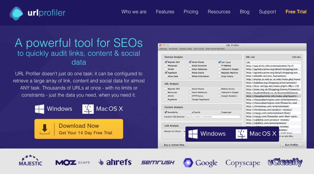 url profiler