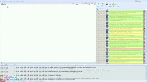 GSA Search Engine Ranker interface