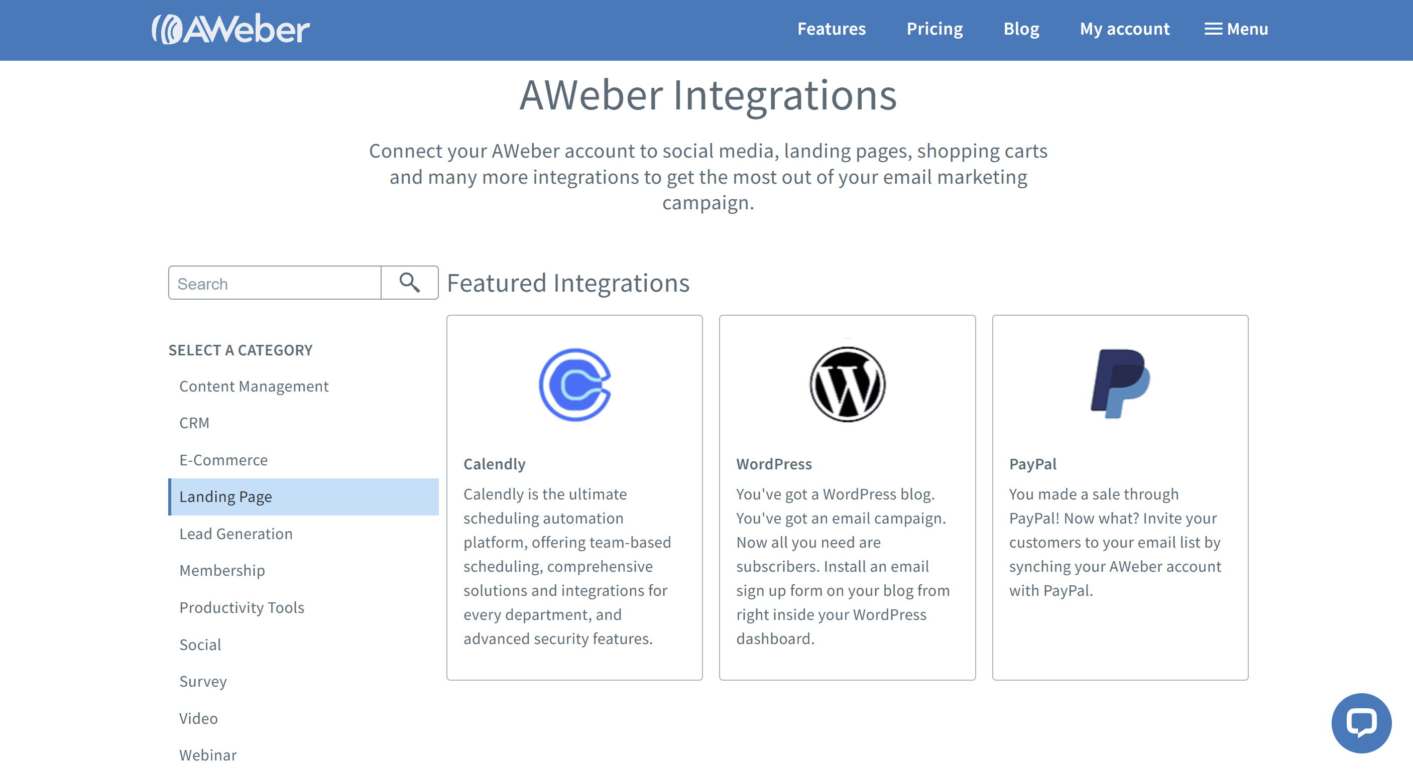 aweber integration
