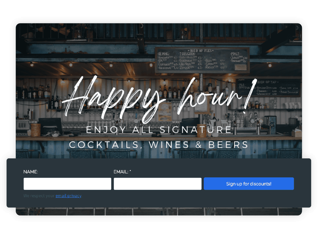 awber landing page 