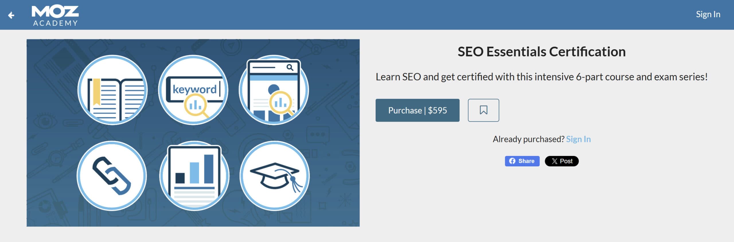 seo essentials certification moz academy