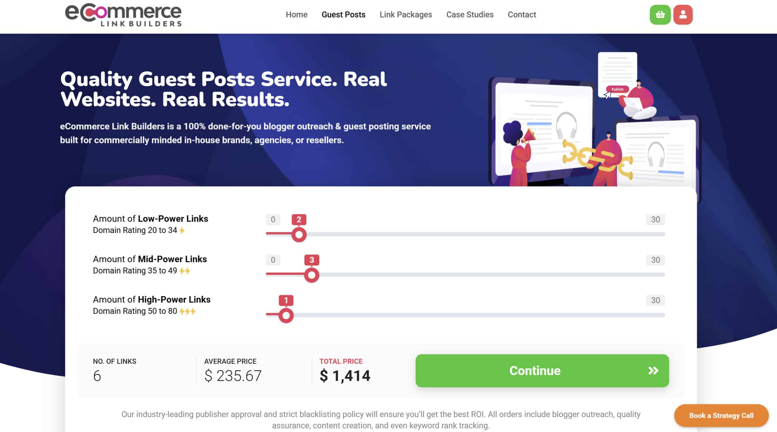 ecommerce link builders guest post services