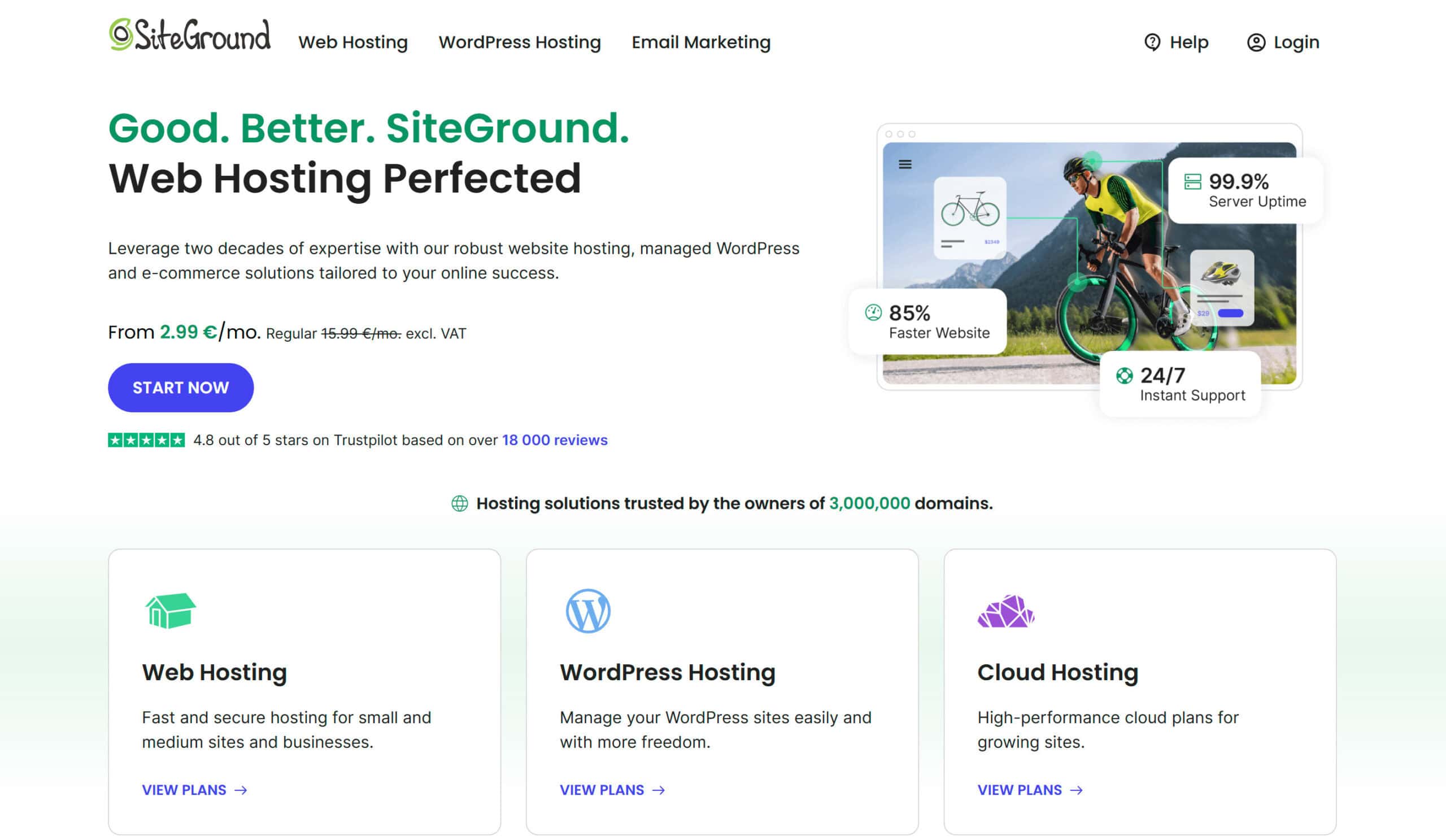 siteground screenshot