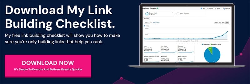 Download the link building checklist PDF