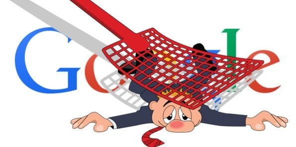 Ilustração de penalidade do Google