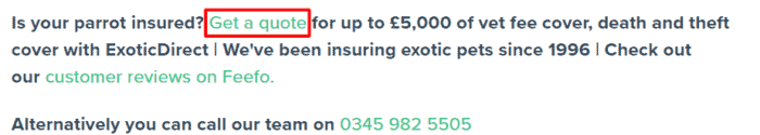 Insurance For Birds