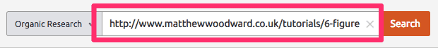 Organic Research URL SEMrush English