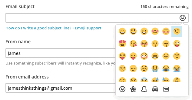 Choose your emoticons