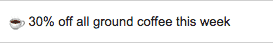 Paste into your email subject lines