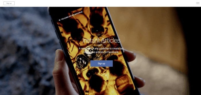 facebook instant articles