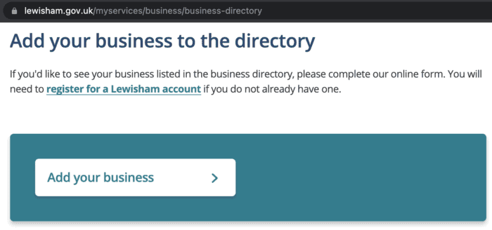 add website to directory