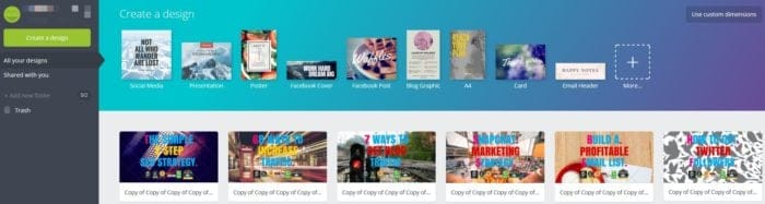 Canva account