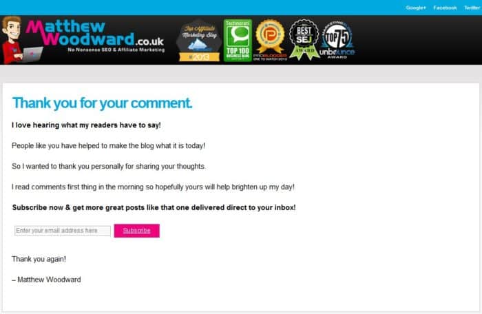 Comment Redirect Plugin