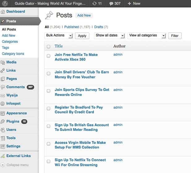 WP Article Count