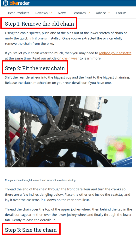 Article - Replace a Bike Chain