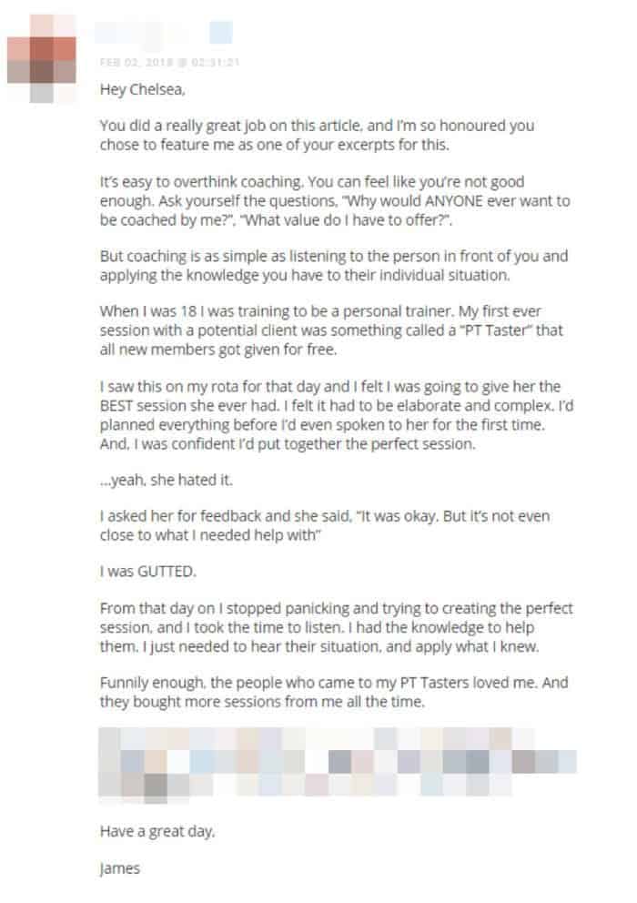 blog commenting for SEO example