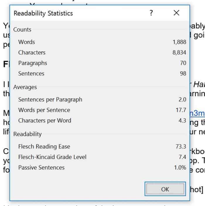 Flesch-Kincaid Grade Level