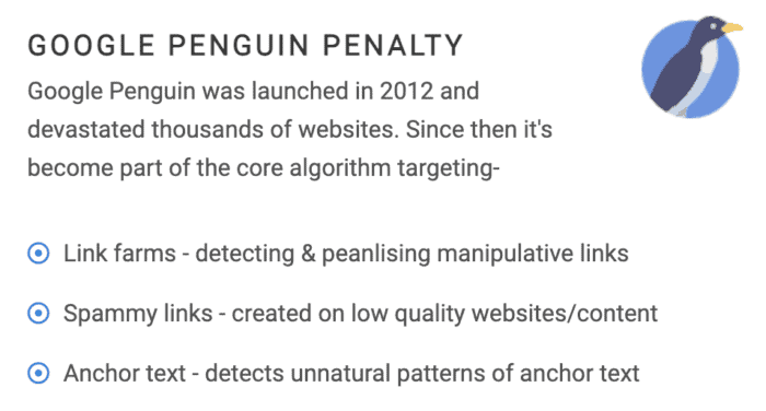 google penguin penalty