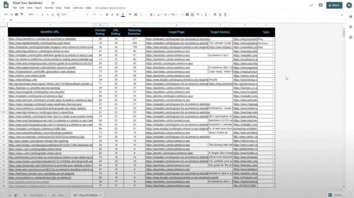 link building strategy template