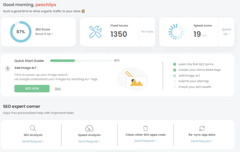 load speed dashboard