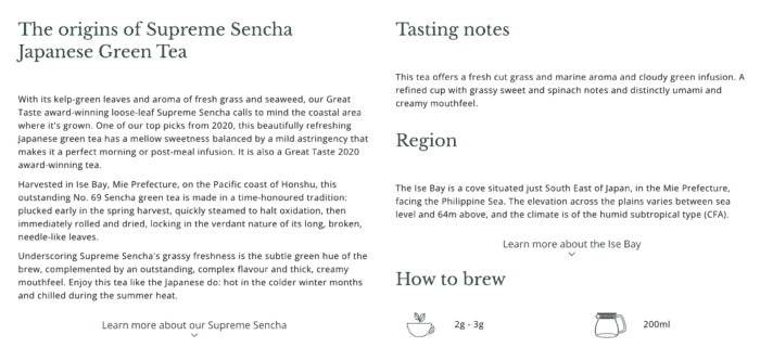 optimised product page descriptions
