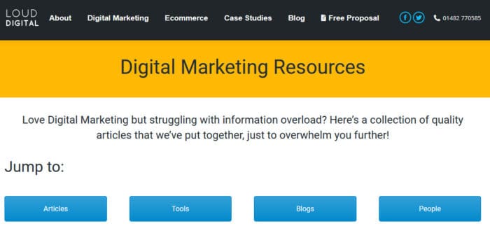 resource page example