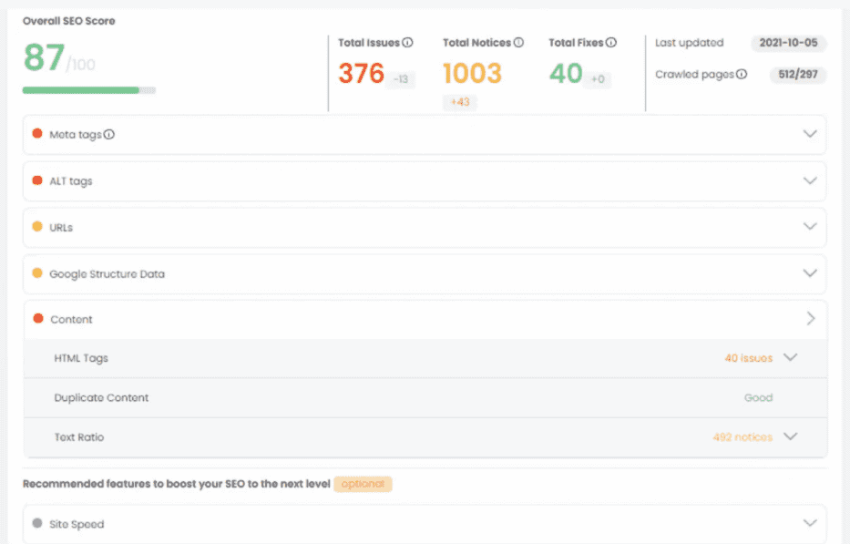seo issues and fixes