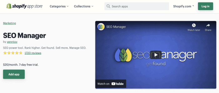 seo manager shopify seo app