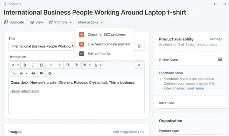seo within core pages