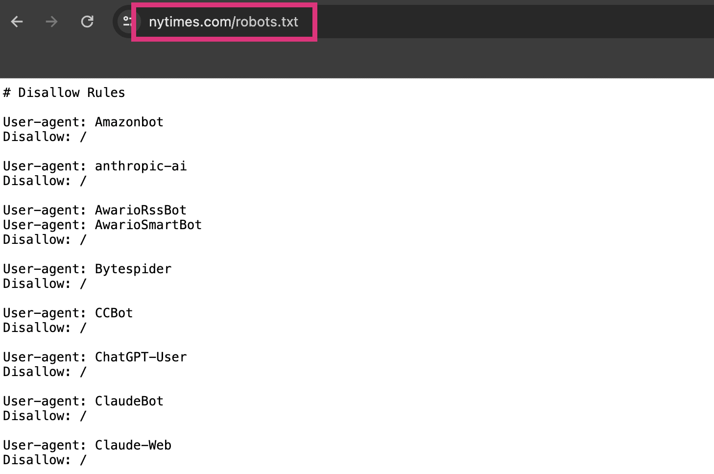 robots txt url file example