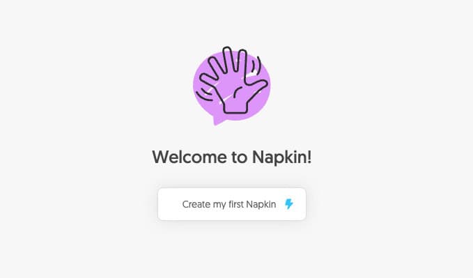 create my first napkin
