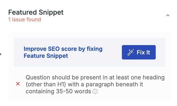 featured snippet