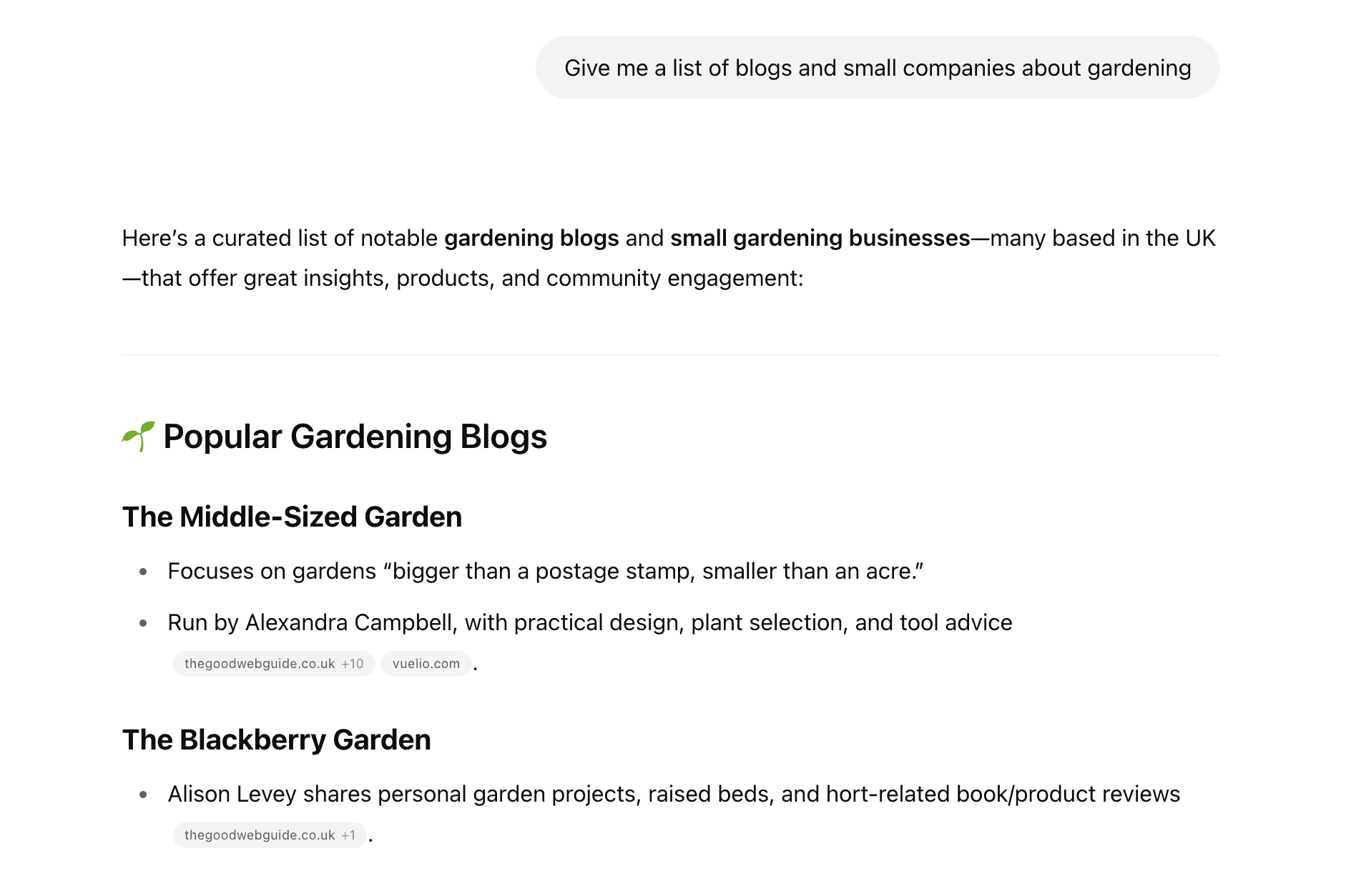 find relevant sites