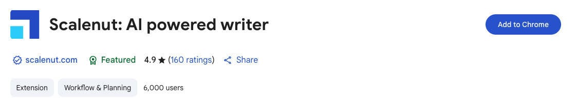 scalenut google chrome extension