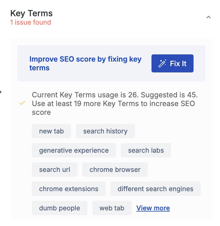 key terms