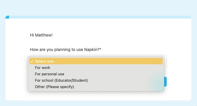 on boarding form