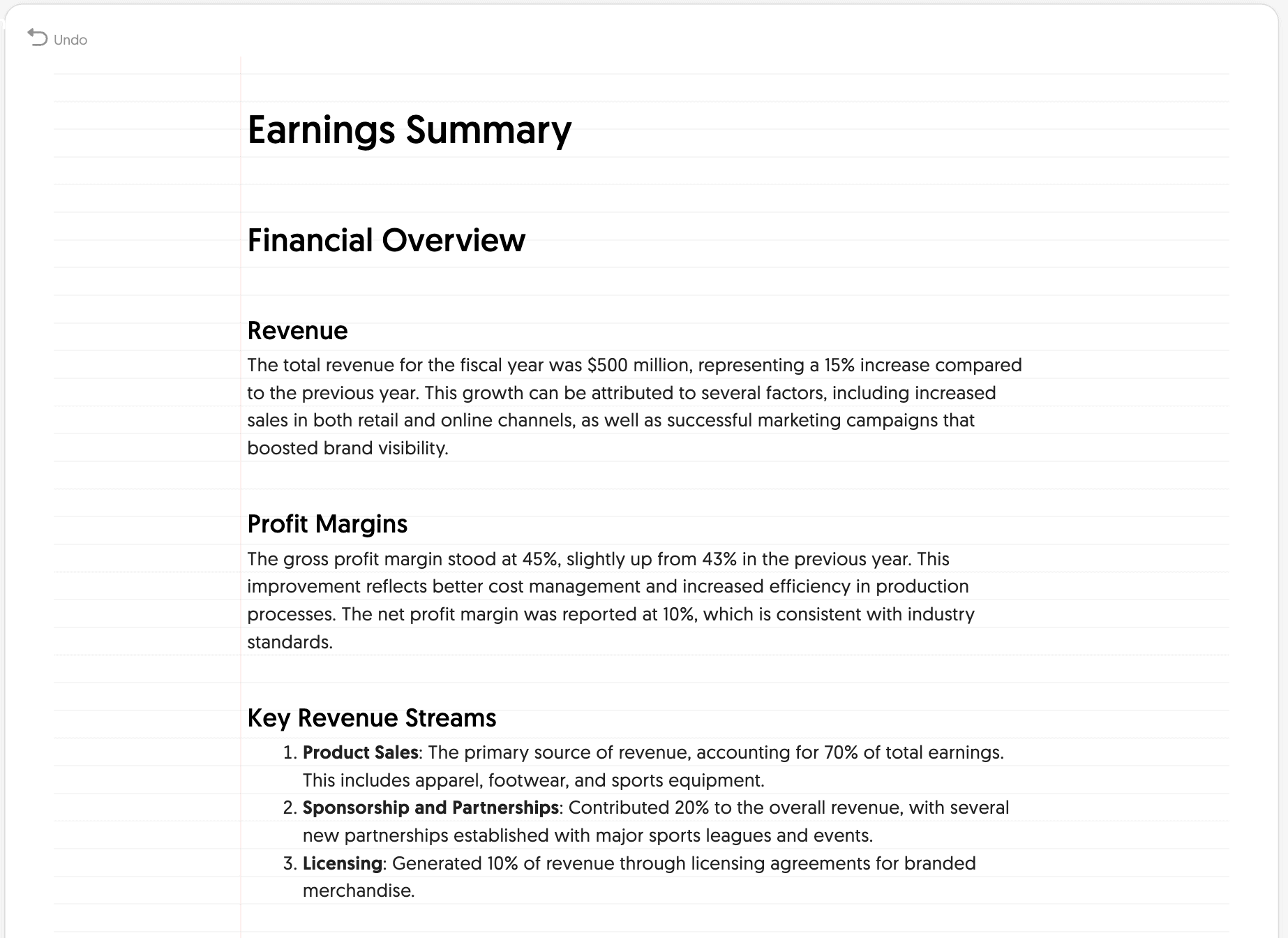 presentation text for business presentation