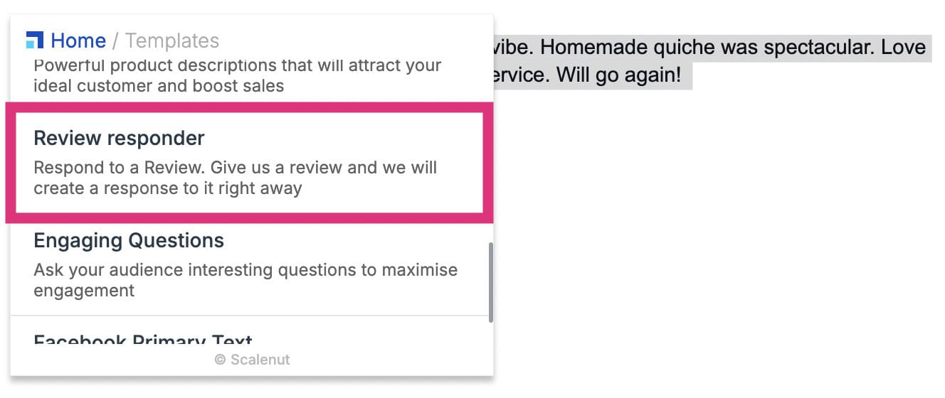 review responder