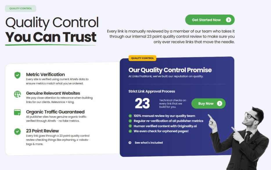 white label link building quality control process