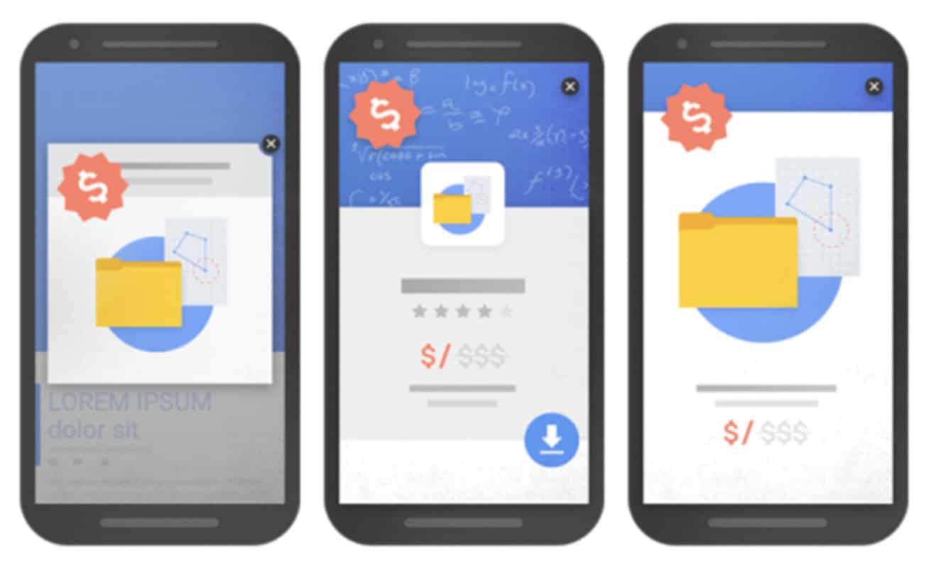 google mobile popups guidelines example