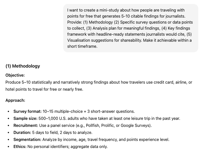 chatgpt prompt for survey