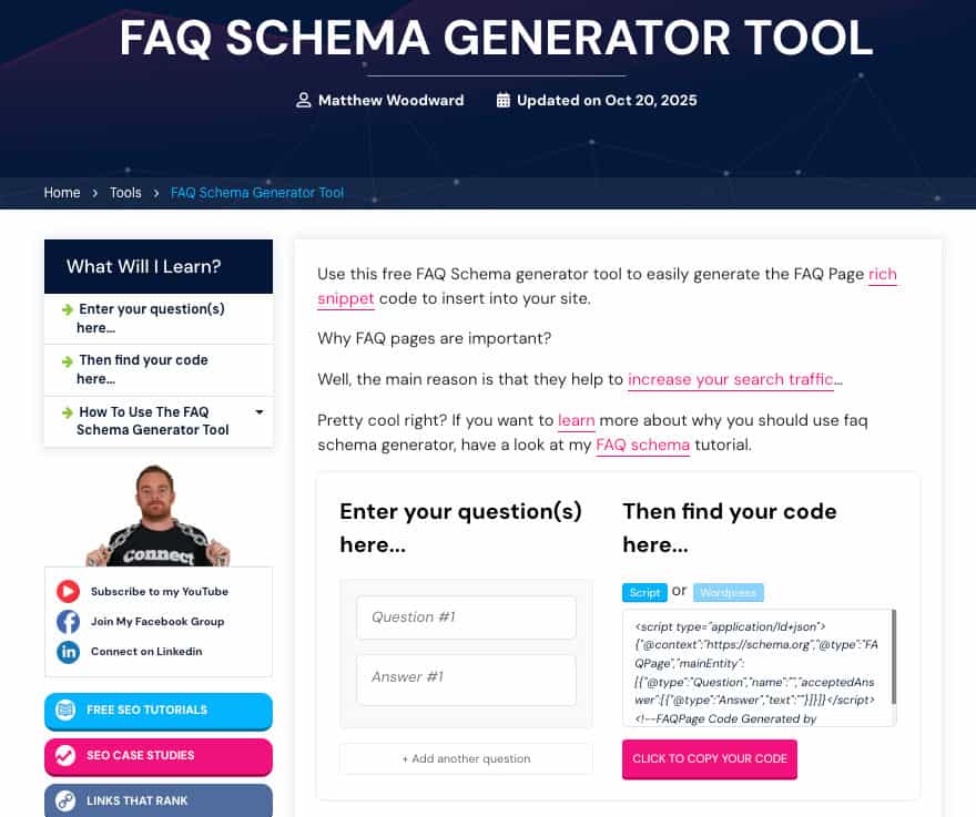 create a strong landing page