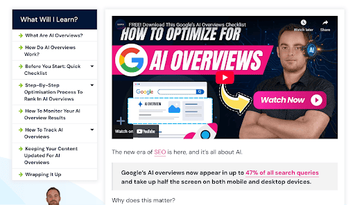 video content example