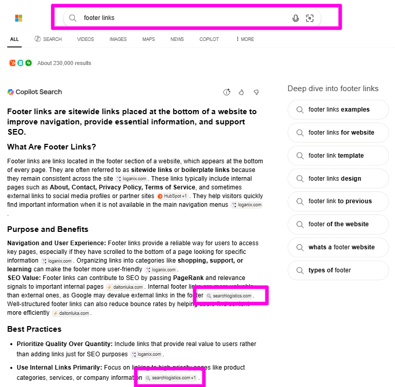 searching grounding query in copilot
