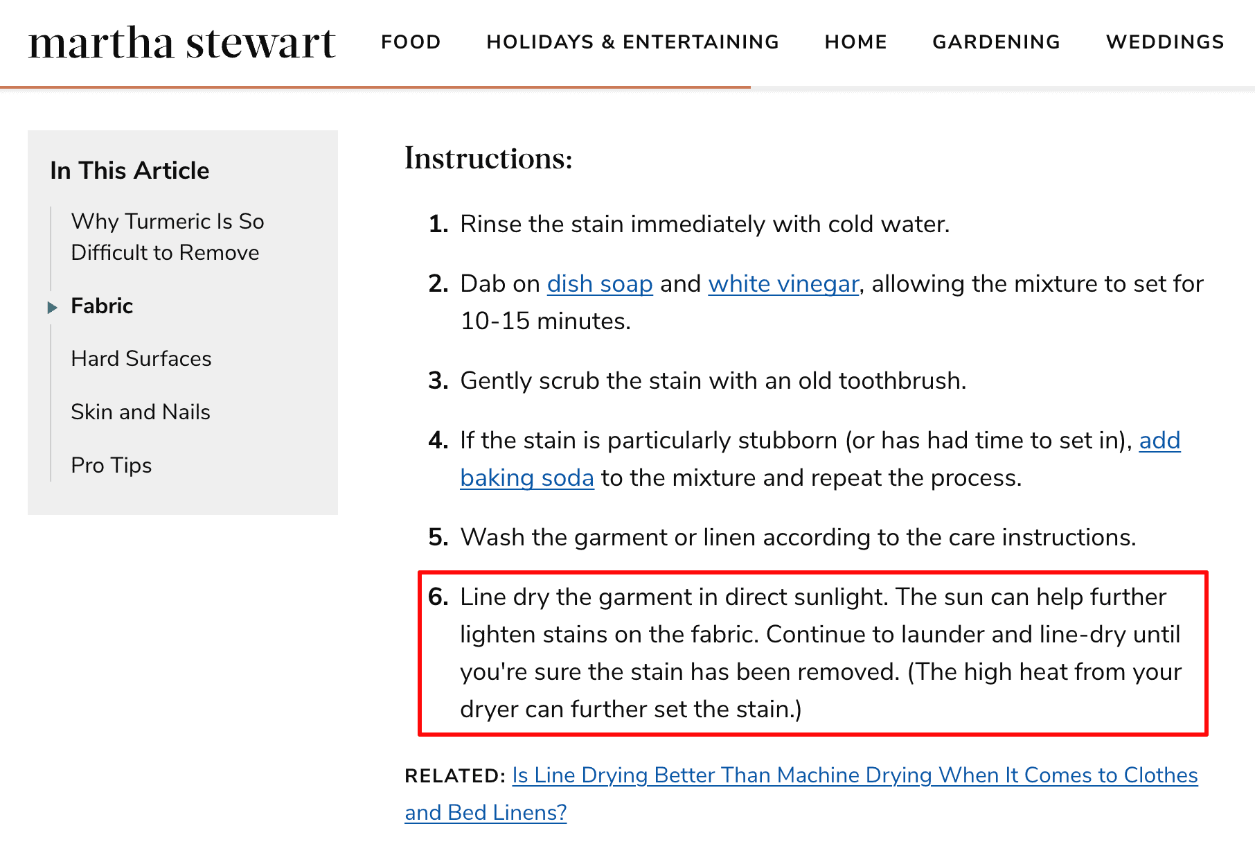 Use numbered lists