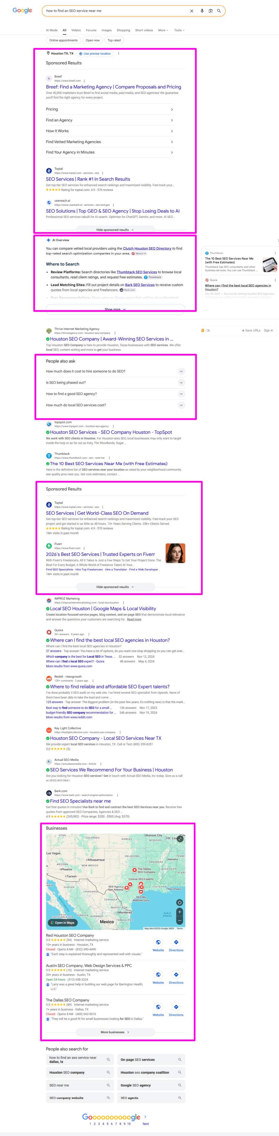 Google Properties Display in SERP